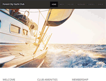 Tablet Screenshot of forestcityyachtclub.com